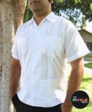 Men's Mexican Traditional shirt, Guayabera for men, formal button up shirt, Cotton Shirt, Father's Day, White shirt, blue shirt