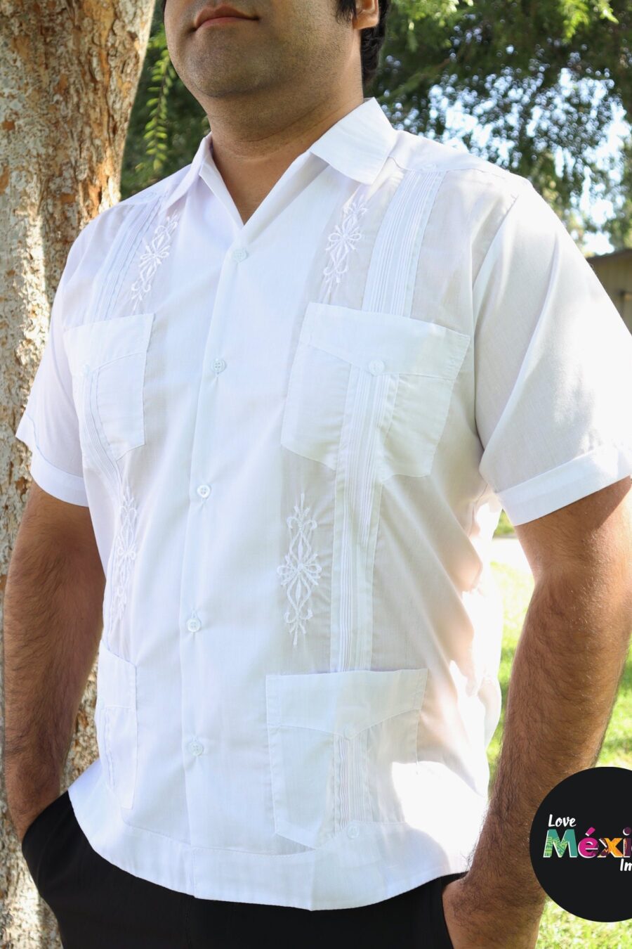 Men's Mexican Traditional shirt, Guayabera for men, formal button up shirt, Cotton Shirt, Father's Day, White shirt, blue shirt