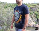 Jade eyes Panther T-shirt, Unique Screen-printing T-shirt, Mexican style, Mayan style, Aztec style, Glow in neon lights, unique shirt.