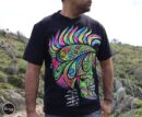 Cactus Skull T-shirt, Skull t-shirt, skulls, Unique Screen-printing T-shirt, Mexican style, Mayan style, Aztec style, Glow in blacklights