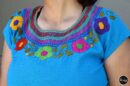 Mexican blouse, colorful tops, peasant blouse. Mexican Style, One size blouse, Blusa floral, Blusa mexicana.