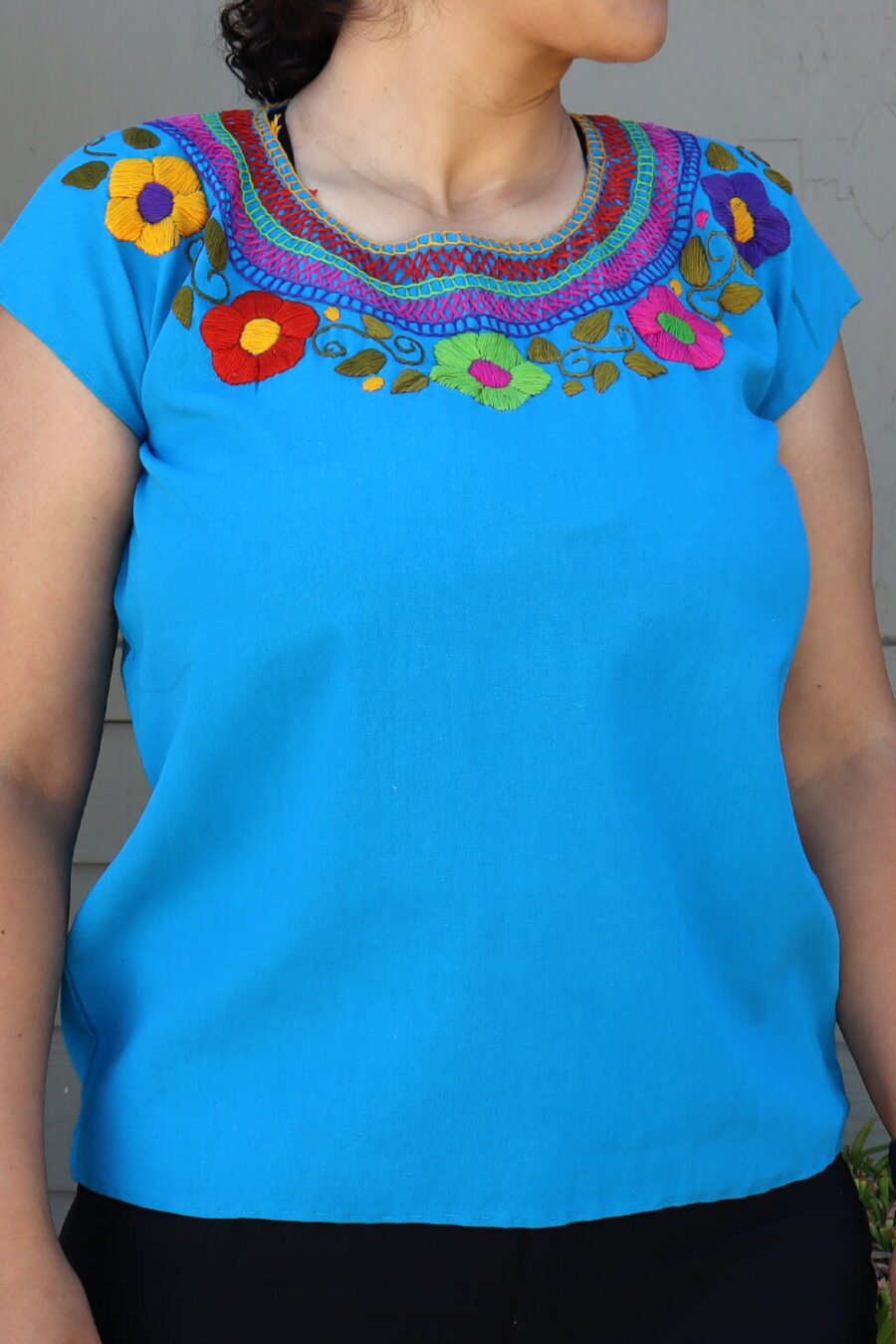 Mexican blouse, colorful tops, peasant blouse. Mexican Style, One size blouse, Blusa floral, Blusa mexicana.
