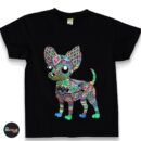 Kid shirt Chihuahua dog, Chihuahua T-shirt, Unique Screen-printing T-shirt, Lion kid shirt, Axolotl, Bird, Glow in blacklights, unique shirt