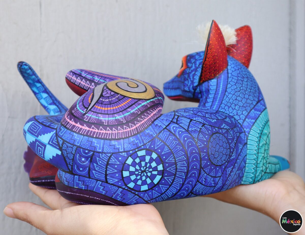 Amazing Xoloitzcuintle Alebrije, Mexican hairless Dog, Aztec Dog, Wood copal sculpture, Dog Alebrije, Mexican Art, Maguey Fiber hair. - Image 5