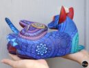 Amazing Xoloitzcuintle Alebrije, Mexican hairless Dog, Aztec Dog, Wood copal sculpture, Dog Alebrije, Mexican Art, Maguey Fiber hair.