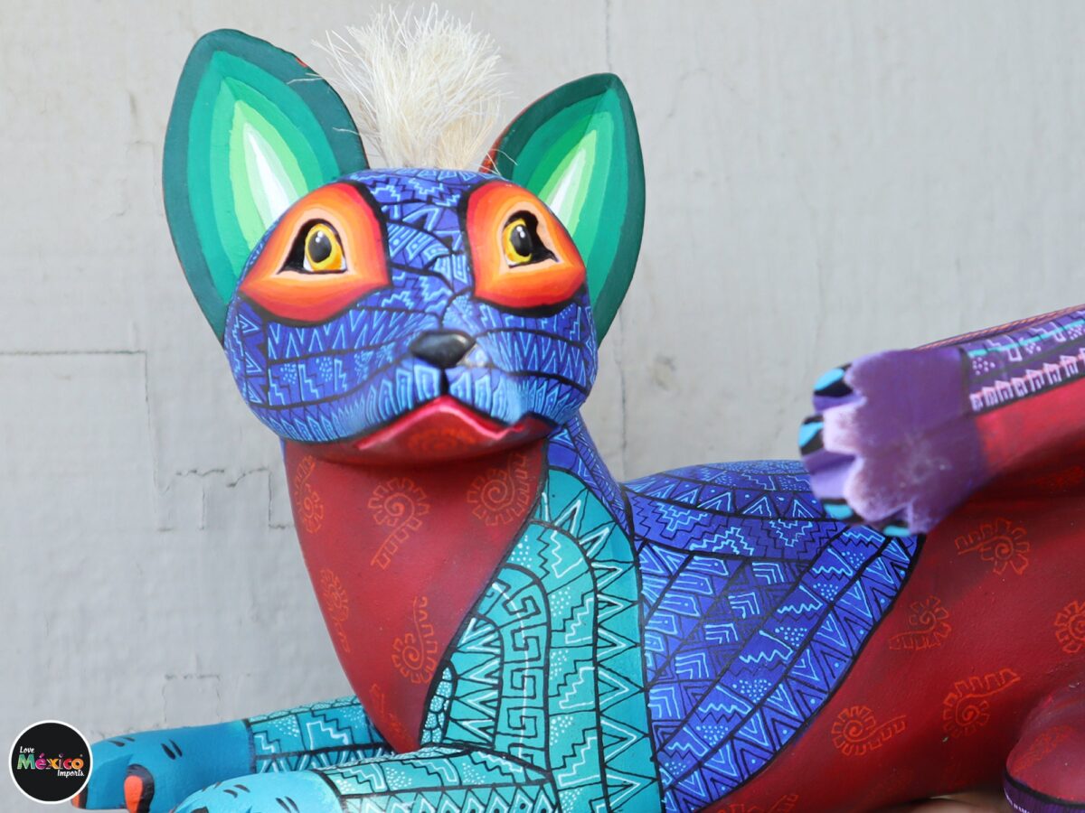 Amazing Xoloitzcuintle Alebrije, Mexican hairless Dog, Aztec Dog, Wood copal sculpture, Dog Alebrije, Mexican Art, Maguey Fiber hair. - Image 8
