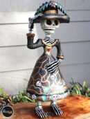 Catrina Alebrije, Catrina Sculpture, Wood copal sculpture, Dia de los Muertos Alebrije, Oaxaca Catrina, Mexican Alebrije. 12 inches