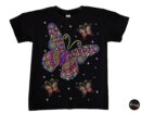 Chihuahua dog, Chihuahua T-shirt, Unique Screen-printing T-shirt, cute chihuahua shirt, Butterfly shirt for kids, Glow in blacklights.