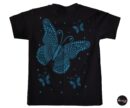 Chihuahua dog, Chihuahua T-shirt, Unique Screen-printing T-shirt, cute chihuahua shirt, Butterfly shirt for kids, Glow in blacklights.