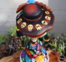 Mexican catrina wooden, Catrina Alebrije, Catrina Sculpture, Dia de los Muertos Alebrije. Day of death alebrije. 12 inches