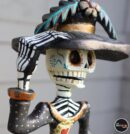 Catrina Alebrije, Catrina Sculpture, Wood copal sculpture, Dia de los Muertos Alebrije, Oaxaca Catrina, Mexican Alebrije. 12 inches