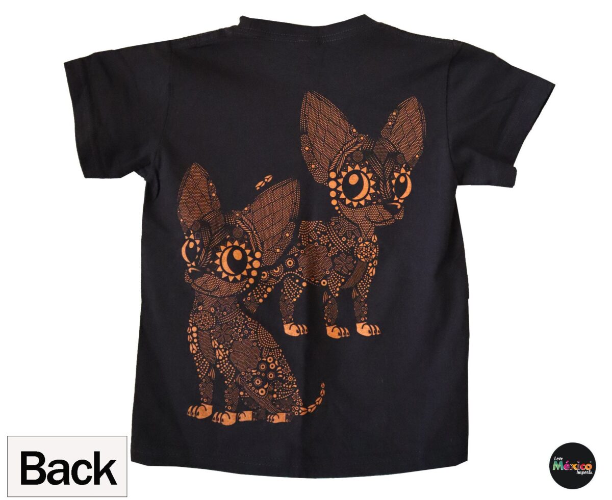 Chihuahua dog, Chihuahua T-shirt, Unique Screen-printing T-shirt, cute chihuahua shirt, Butterfly shirt for kids, Glow in blacklights. - Image 4