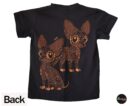 Chihuahua dog, Chihuahua T-shirt, Unique Screen-printing T-shirt, cute chihuahua shirt, Butterfly shirt for kids, Glow in blacklights.