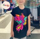 Kid shirt Chihuahua dog, Chihuahua T-shirt, Unique Screen-printing T-shirt, Lion kid shirt, Axolotl, Bird, Glow in blacklights, unique shirt