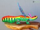 Axolotl with wings, Alebrije from Oaxaca, Copal wood sculpture, Alebrije art, Axolotl alebrije, Ajolote, Salamander, special alebrije.