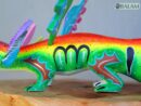 Axolotl with wings, Alebrije from Oaxaca, Copal wood sculpture, Alebrije art, Axolotl alebrije, Ajolote, Salamander, special alebrije.