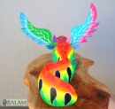 Axolotl with wings, Alebrije from Oaxaca, Copal wood sculpture, Alebrije art, Axolotl alebrije, Ajolote, Salamander, special alebrije.
