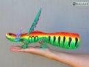 Axolotl with wings, Alebrije from Oaxaca, Copal wood sculpture, Alebrije art, Axolotl alebrije, Ajolote, Salamander, special alebrije.