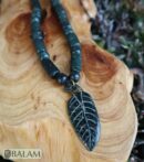 Ceremonial necklace, Jade necklace, Jade leaf necklace, Mayan Jade, Jade beads, Adjustable Jade necklace, Mayan Jade necklace.