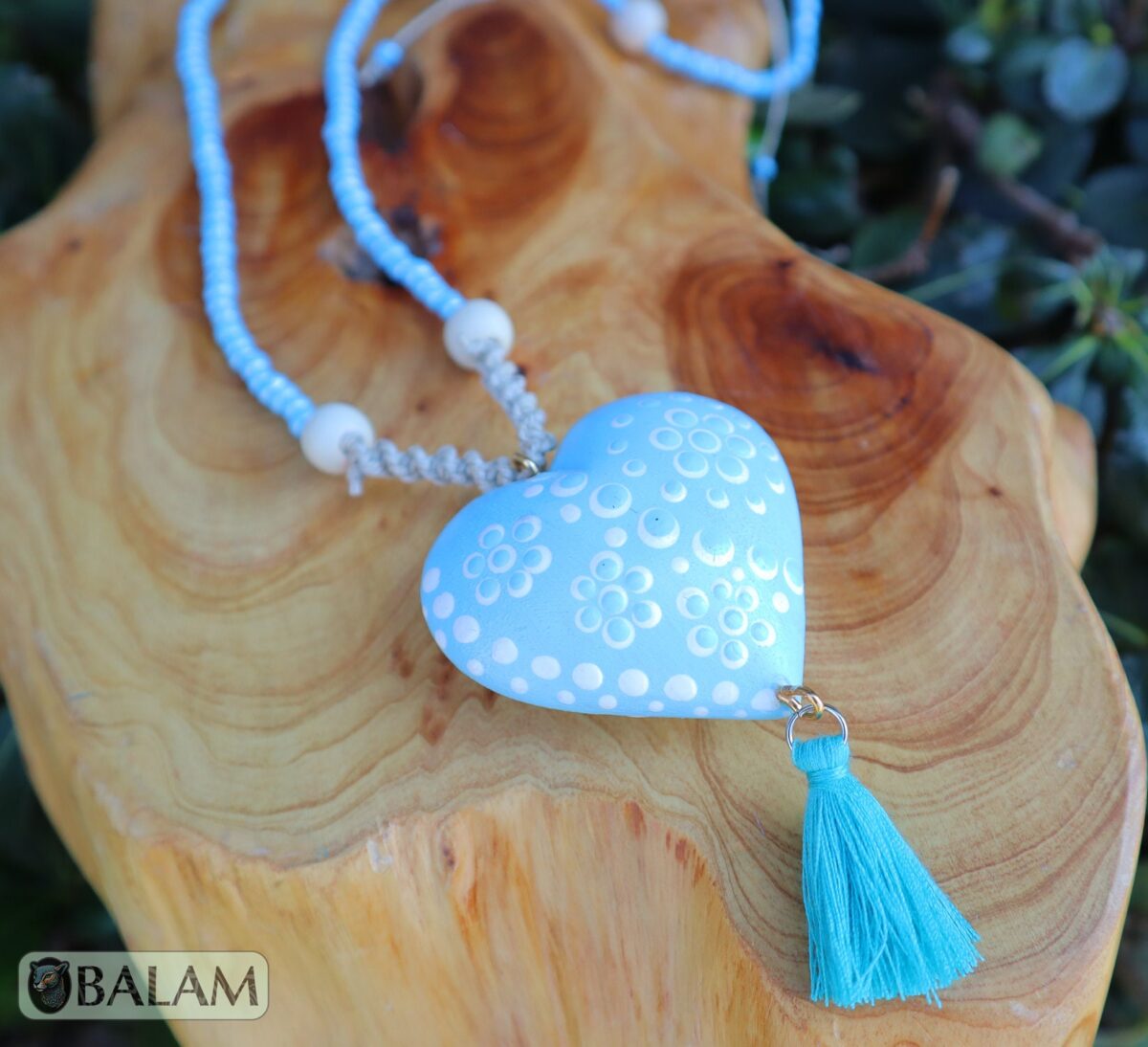 Alebrije hearts, Alebrije wooden necklace, Hand painted heart, alebrije de Corazón, Wood Art, Hummingbird alebrije necklace, heart necklace. - Image 7