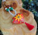 Alebrije hearts, Alebrije wooden necklace, Hand painted heart, alebrije de Corazón, Wood Art, Hummingbird alebrije necklace, heart necklace.