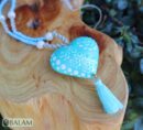 Alebrije hearts, Alebrije wooden necklace, Hand painted heart, alebrije de Corazón, Wood Art, heart necklace, Alebrije necklaces.