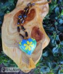 Alebrije hearts, Alebrije wooden necklace, Hand painted heart, alebrije de Corazón, Wood Art, heart necklace, Alebrije necklaces.