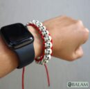 Ceremonial bracelets, Skull bracelet, skull beaded bracelet, amazing skull accessory, coolest skulls, carved bone, dia de los muertos,