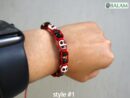 Ceremonial bracelets, Skull bracelet, skull beaded bracelet, amazing skull accessory, coolest skulls, carved bone, dia de los muertos.