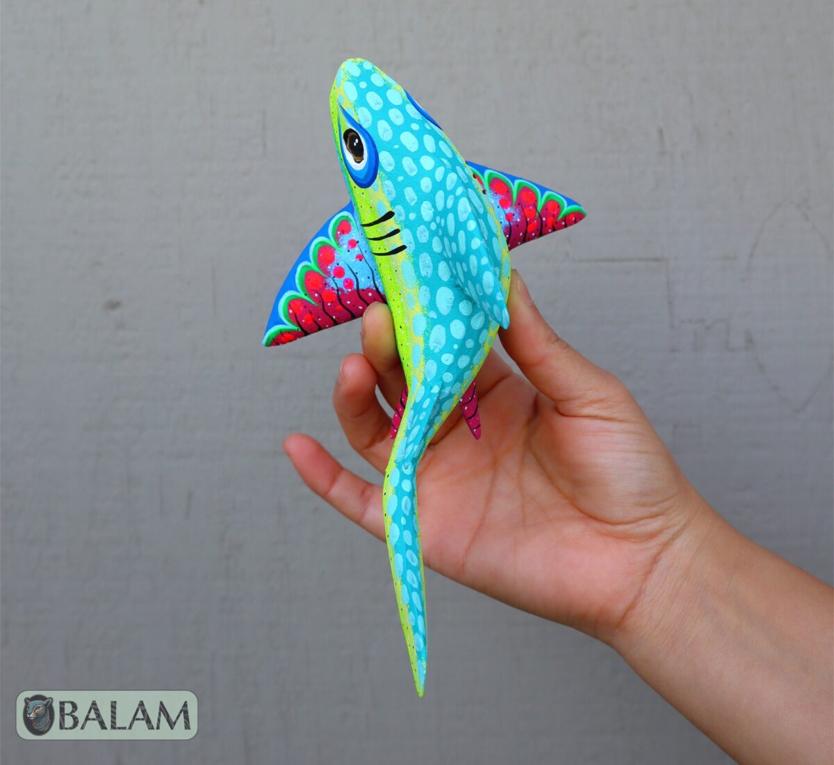 Tiburon, Shark alebrije, Alebrije from Oaxaca, Copal wood sculpture, Alebrije art, Shark sculpture, tiburon alebrije, amazing shark. - Image 3