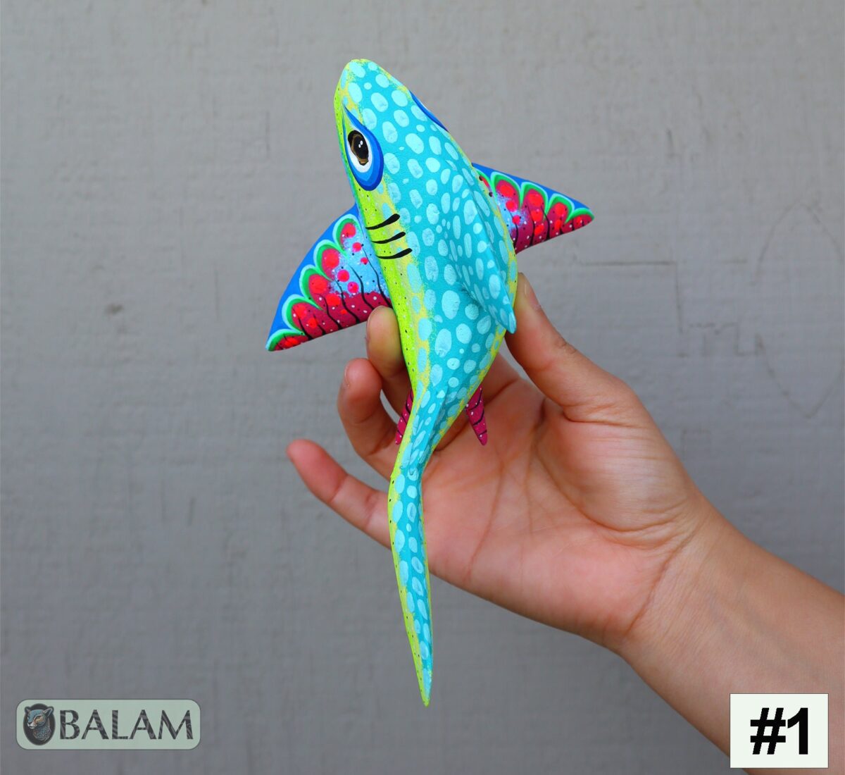 Tiburon, Shark alebrije, Alebrije from Oaxaca, Copal wood sculpture, Alebrije art, Shark sculpture, tiburon alebrije, amazing shark. - Image 2
