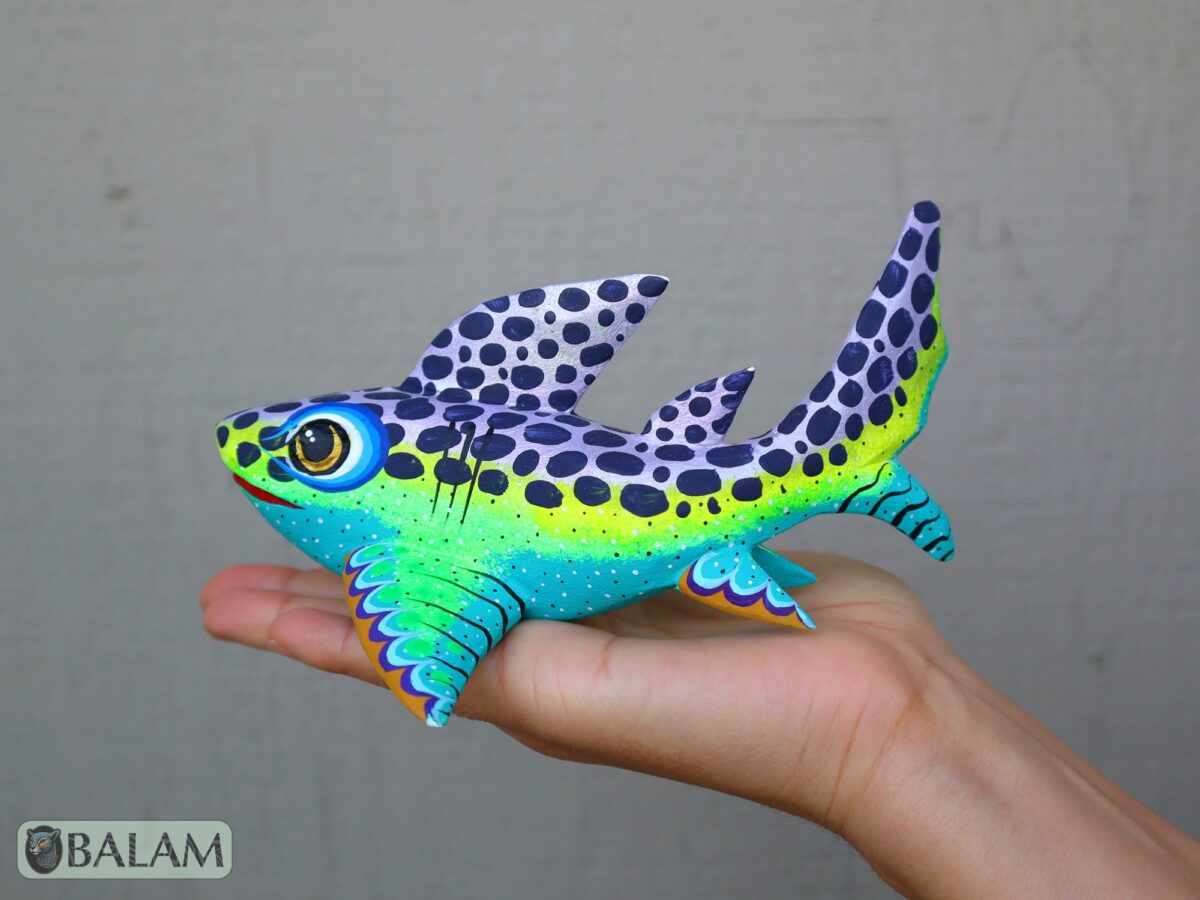 Tiburon, Shark alebrije, Alebrije from Oaxaca, Copal wood sculpture, Alebrije art, Shark sculpture, tiburon alebrije, amazing shark. - Image 7