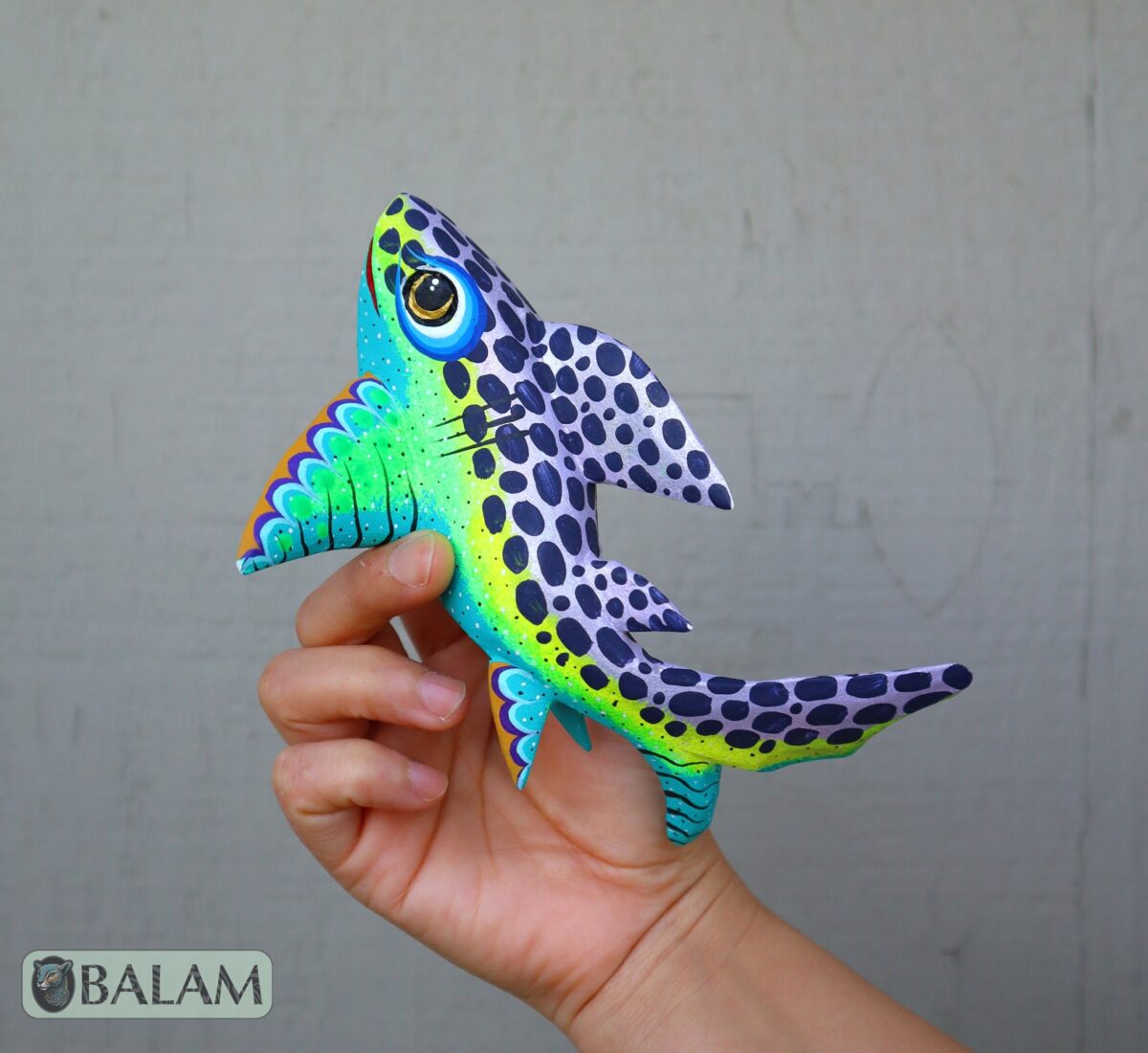 Tiburon, Shark alebrije, Alebrije from Oaxaca, Copal wood sculpture, Alebrije art, Shark sculpture, tiburon alebrije, amazing shark. - Image 8