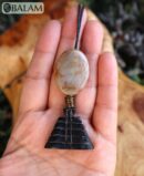 Ceremonial necklace, stone necklace, Mayan Jade, Adjustable Jade necklace, Mexica necklace, serpentine stone. Flower of life obsidian stone.