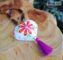 Alebrije hearts, Alebrije wooden necklace, Hand painted heart, alebrije de Corazón, Wood Art, Hummingbird alebrije necklace, heart necklace.
