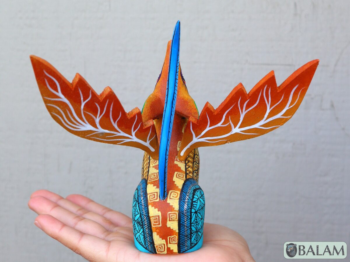 Alebrije from Oaxaca, alebrije, Copal wood sculpture, Wood Art, Alebrije art, Coyote, Wood Wolf, Lobo, Coyote alebrije, fine art alebrije. - Image 10
