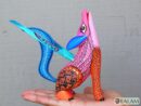 Alebrije from Oaxaca, alebrije, Copal wood sculpture, Wood Art, Alebrije art, Coyote, Wood Wolf, Lobo, Coyote alebrije, fine art alebrije.