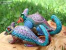 Tlacuache, Family of Opossums,  Familia de Tlacuaches, Opossum, Alebrije from Oaxaca, alebrije, Copal wood sculpture, Wood Art, Alebrije art