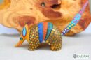 Armadillo Alebrije from Oaxaca, alebrije, Copal wood sculpture, Wood Art, Alebrije, Armadillo alebrije, fine art alebrije, Metallic colors.