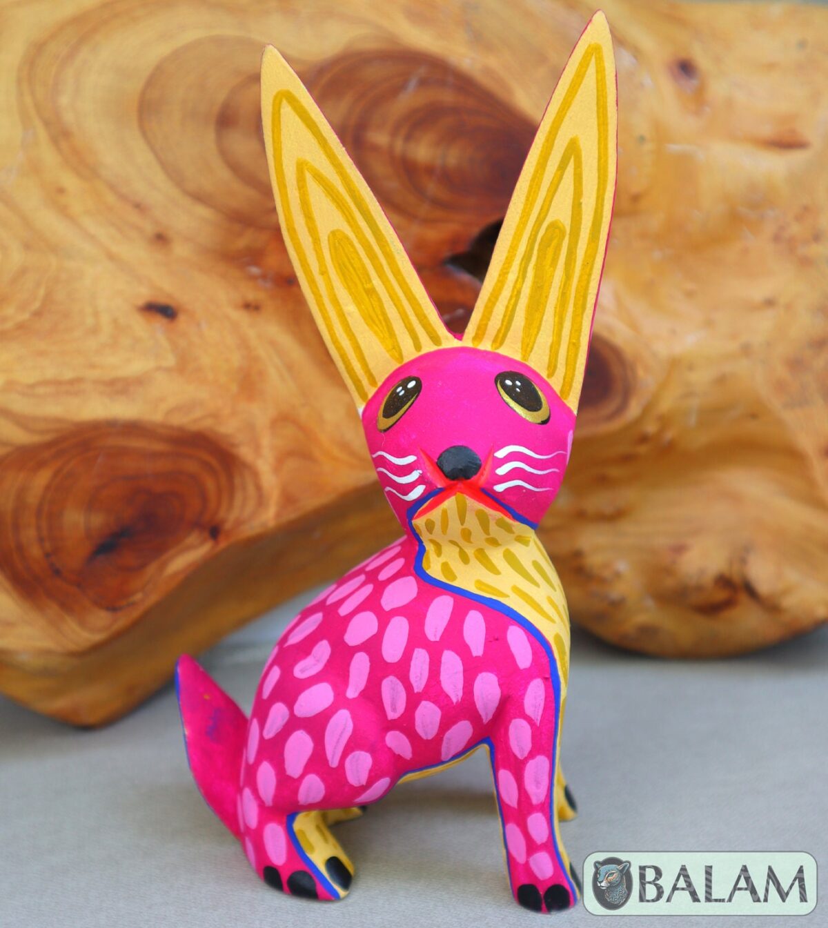 Rabbit alebrije, Conejito, Alebrije from Oaxaca, Bunny alebrije, Copal wood sculpture, Wood Art, Alebrije art, Rabbit, Rabbit Alebrije. - Image 6