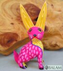 Rabbit alebrije, Conejito, Alebrije from Oaxaca, Bunny alebrije, Copal wood sculpture, Wood Art, Alebrije art, Rabbit, Rabbit Alebrije.