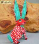 Rabbit alebrije, Conejito, Alebrije from Oaxaca, Bunny alebrije, Copal wood sculpture, Wood Art, Alebrije art, Rabbit, Rabbit Alebrije.