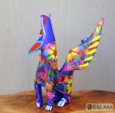 Coyote Snake alebrije, mix alebrije, Wolf snake with wings, Dreams alebrije, Amazing alebrije snake, coyote alebrije, unique Oaxaca alebrije