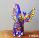 Coyote Snake alebrije, mix alebrije, Wolf snake with wings, Dreams alebrije, Amazing alebrije snake, coyote alebrije, unique Oaxaca alebrije
