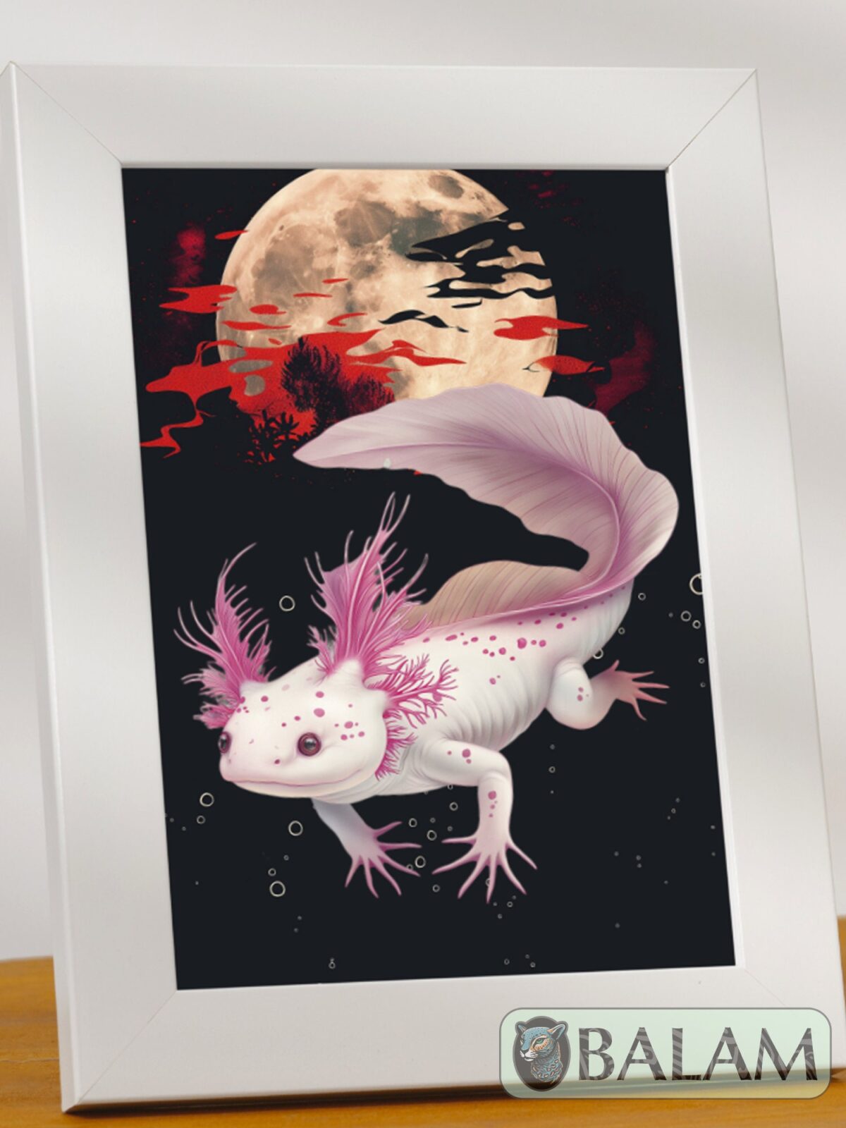 Art Prints, Jaguar, Xoloitzcuintle Print, Axolotl Print, Hummingbird Print. 5X7 or 8X10 Inches with frame. by Antonio Virelas - Image 6