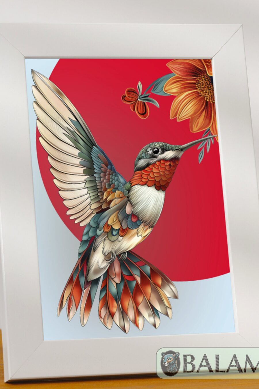 Art Prints, Jaguar, Xoloitzcuintle Print, Axolotl Print, Hummingbird Print. 5X7 or 8X10 Inches with frame. by Antonio Virelas