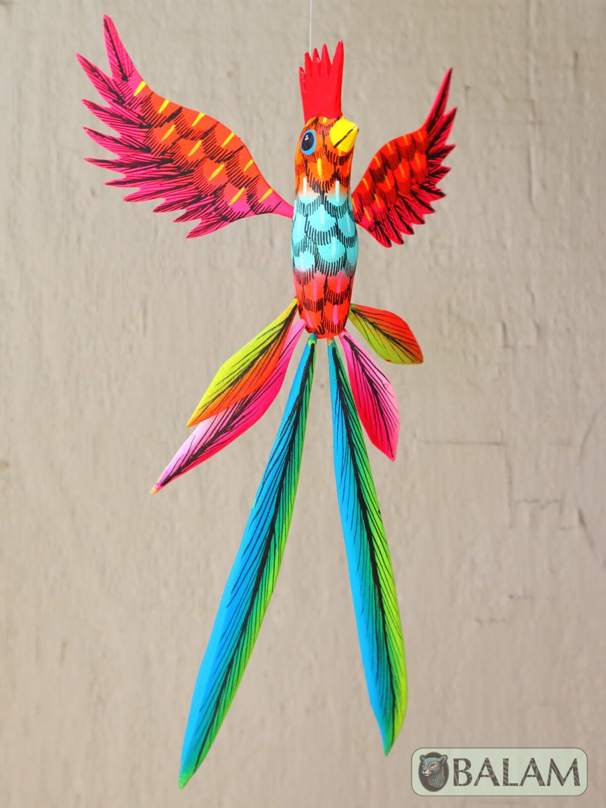 Quetzal Alebrije, Quetzal ornament, Wood copal sculpture, Quetzal, bird alebrije, Quetzal Maya. - Image 5