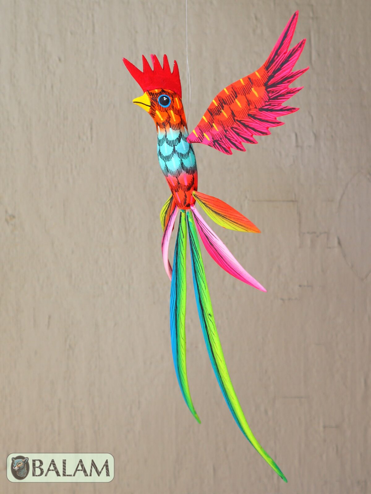 Quetzal Alebrije, Quetzal ornament, Wood copal sculpture, Quetzal, bird alebrije, Quetzal Maya. - Image 8