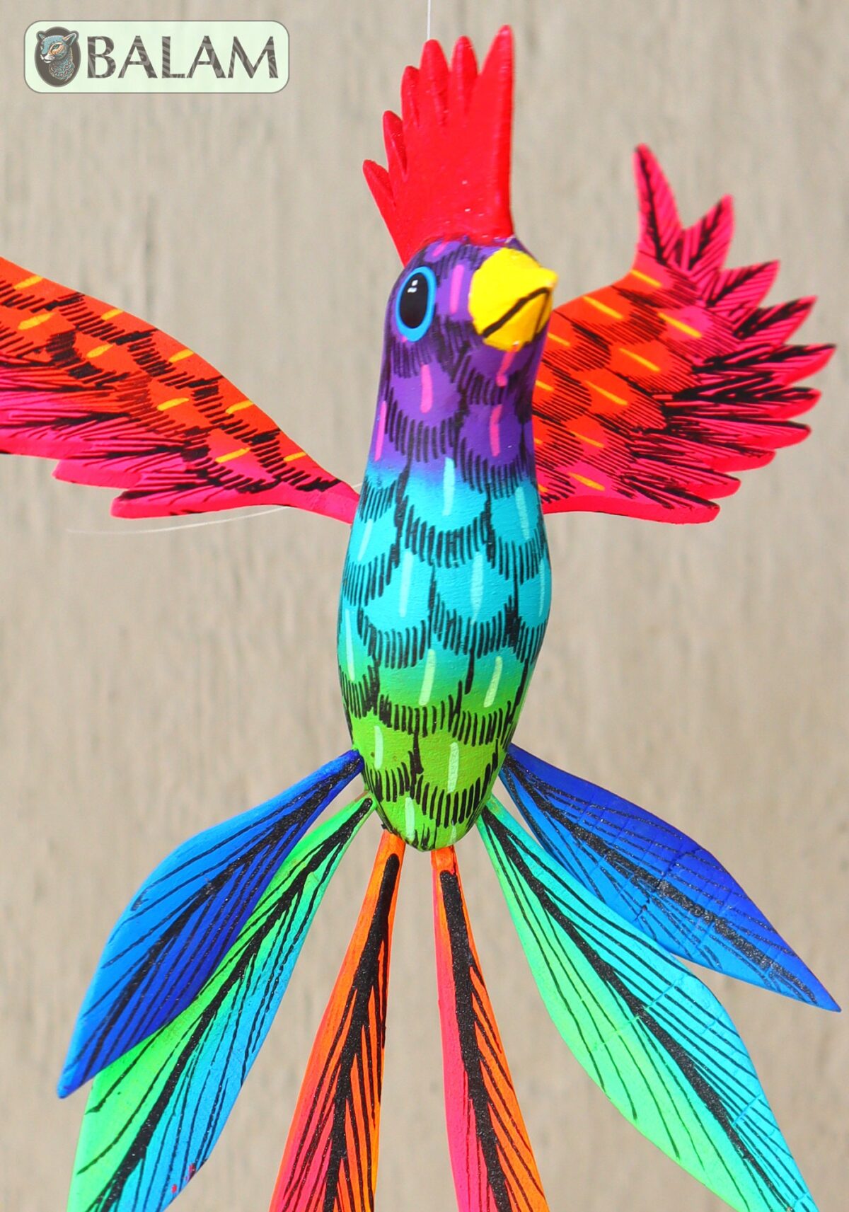 Quetzal Alebrije, Quetzal ornament, Wood copal sculpture, Quetzal, bird alebrije, Quetzal Maya. - Image 2