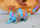 Armadillo Alebrije from Oaxaca, alebrije, Copal wood sculpture, Wood Art, Alebrije, Armadillo alebrije, fine art alebrije, Metallic colors.